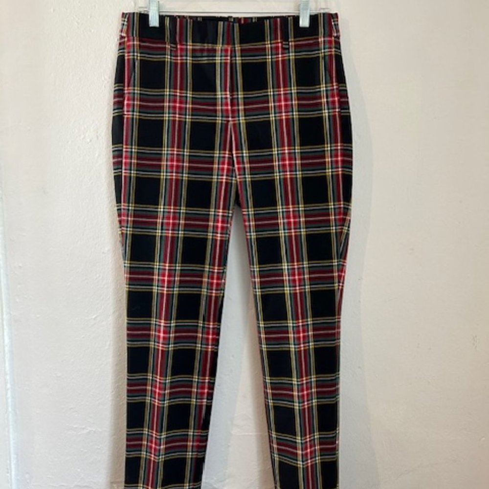 J. Crew Factory Ruby Pant In Stewart Tartan BC606 Size 8